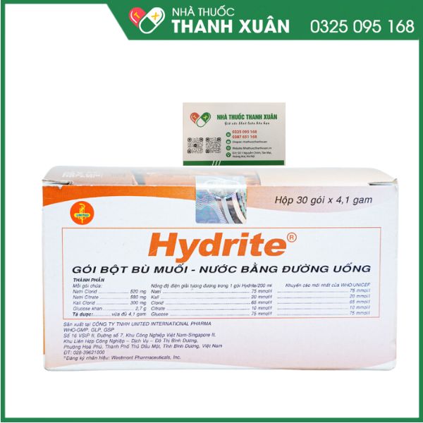 Hydrite Gói bột bù muối, nước bằng đường uống